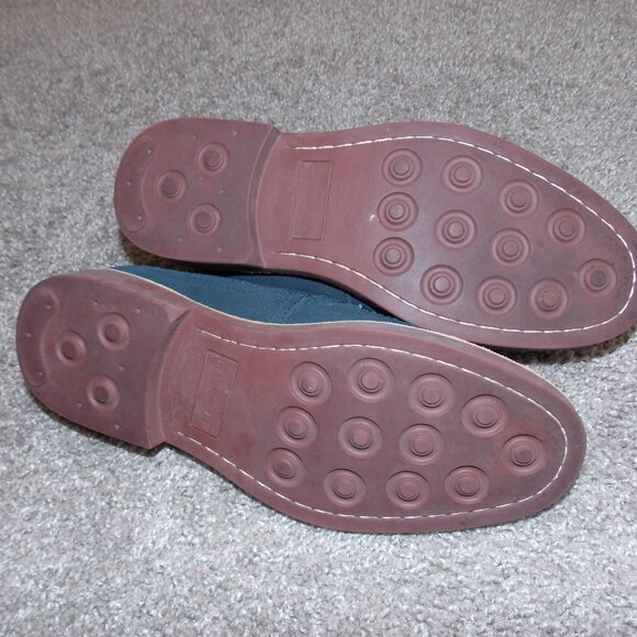 Land's End Blue Suede Oxford Size 10 - Picture 5 of 11